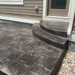 Residential stampped Concrete back patio