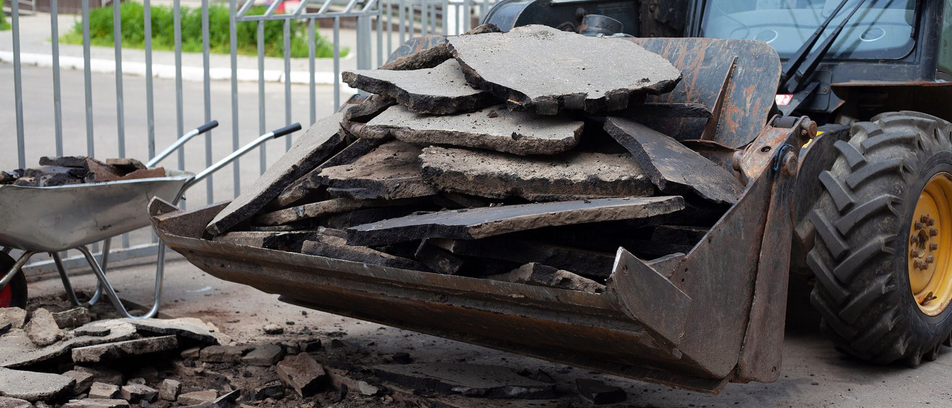 Residential concrete removal and demolition in Denver