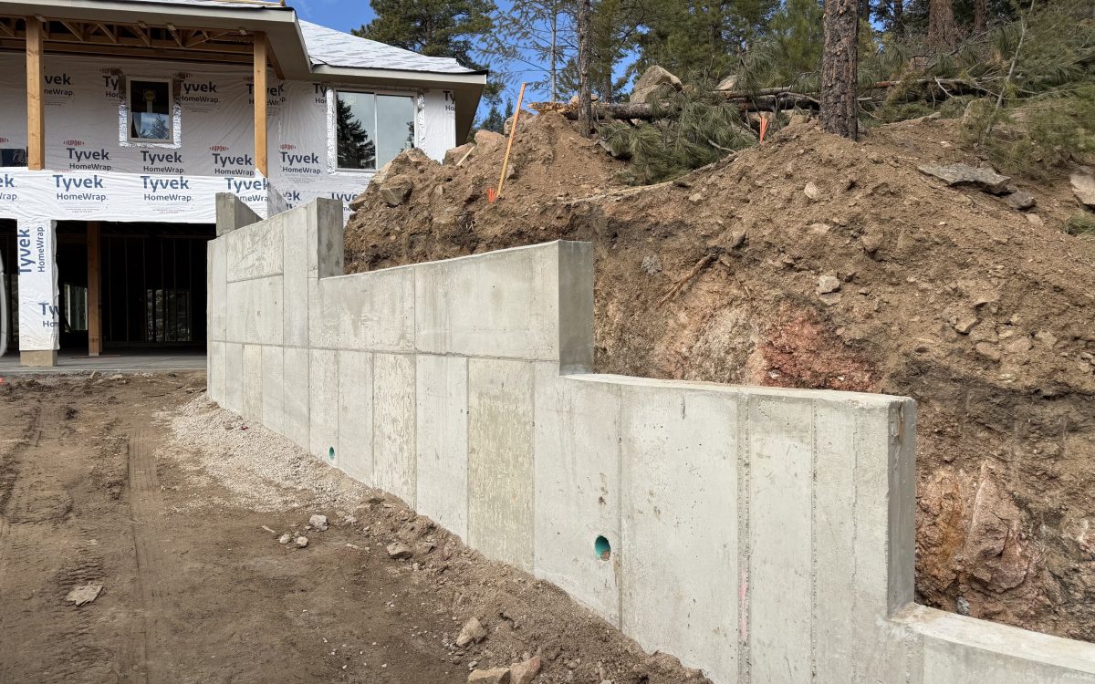 Cast-in-Place Retaining Wall
